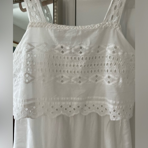 J. Crew White Eyelet Midi Dress - Picture 7 of 11